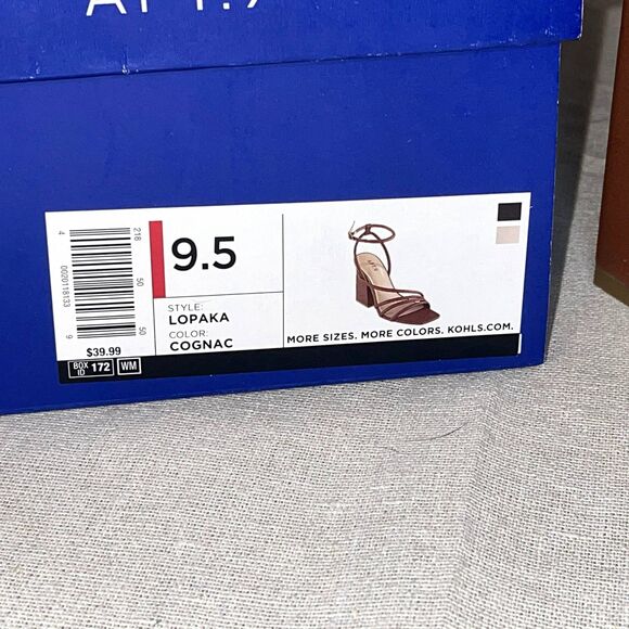 Apt 9 | NIB Cognac Lopaka Strappy Block Heels | 9.5 - Picture 12 of 14